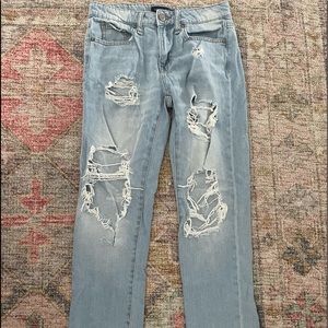 ripped Aeropostale jeans!!